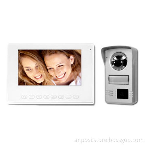 IC Card Sensor Outdoor Camera 7-inch Video Door Phone, 15V DC Power Supply